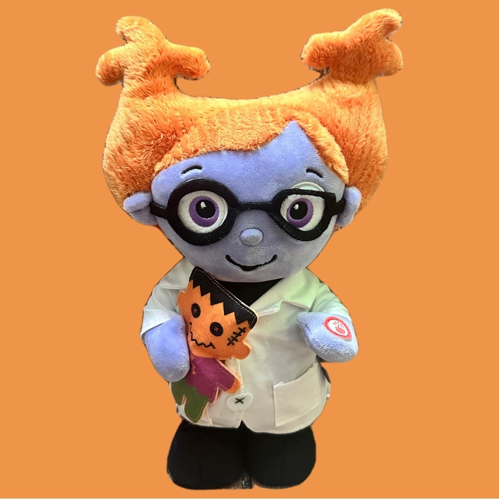 Hallmark Maddie Mad Orange and Blue Scientist Plush Toy